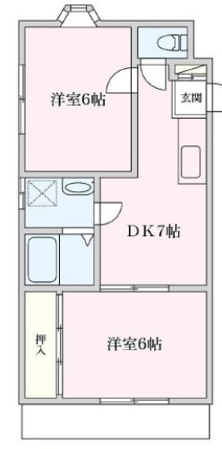 ソワサント我妻 201号室 間取り