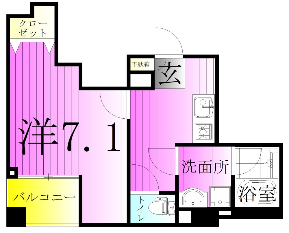 プレニーズ五反野MAXIV 間取り図