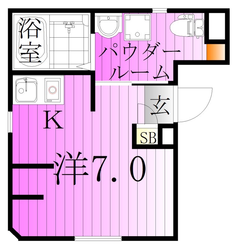 カテリーナ千住大橋 間取り図