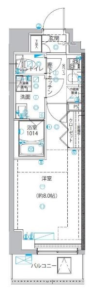 ユリカロゼ五反野Ⅲ 間取り図
