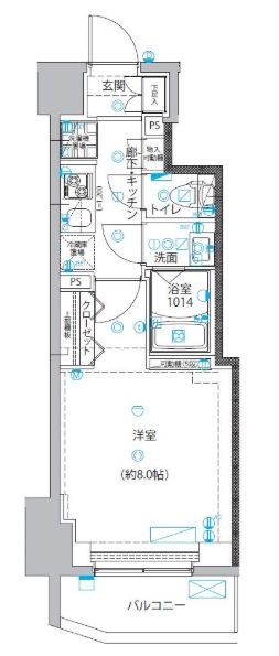 ユリカロゼ五反野Ⅲ 間取り図