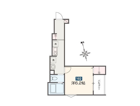 MELDIA西新井Ⅶ 間取り図