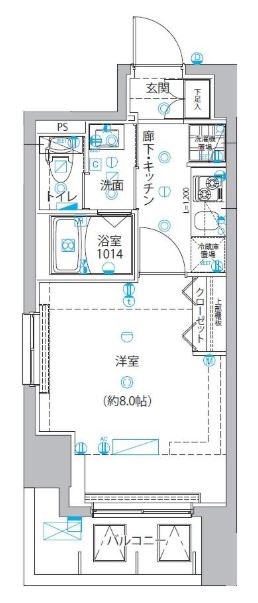 ユリカロゼ五反野Ⅲ 間取り図