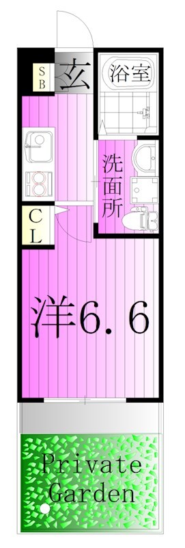 エストゥルース亀有 間取り図