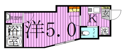 ディアマンテ北千住 間取り図