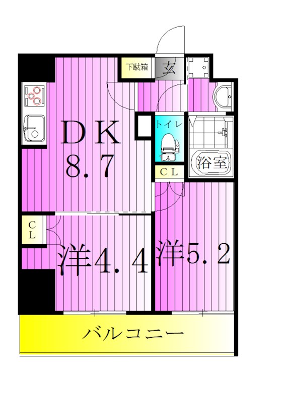 Alivis五反野 間取り図