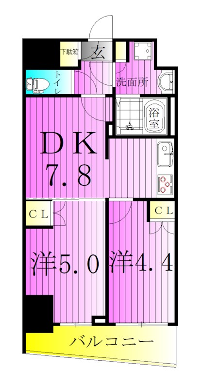 Alivis五反野 間取り図