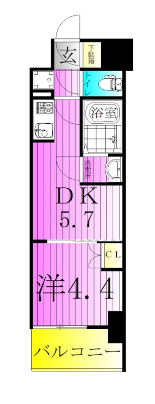 Alivis五反野 間取り図
