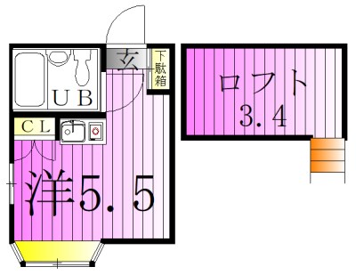 ブルーメ一ツ家55 間取り図
