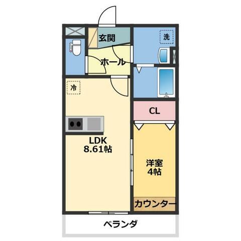 メゾン・ドゥ・アッシュ柏 303号室 間取り