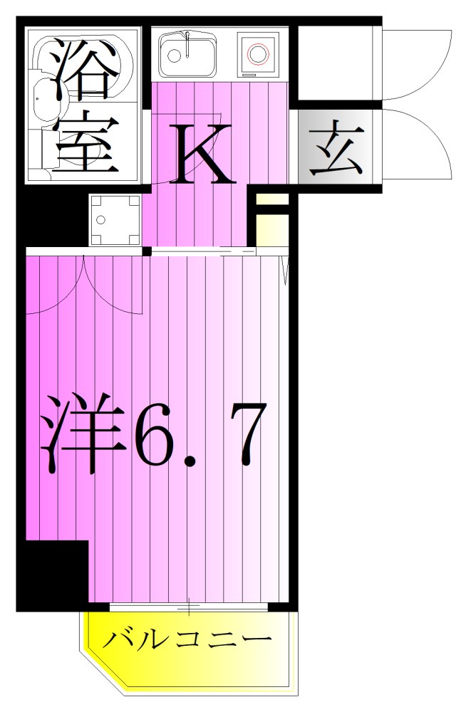 コスモ亀有V 間取り図