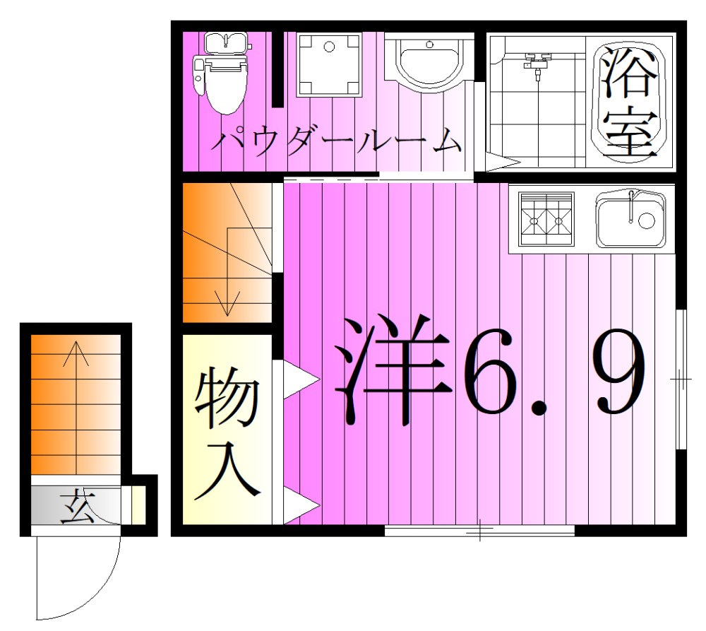 アーベインテラス伊興本町 間取り図