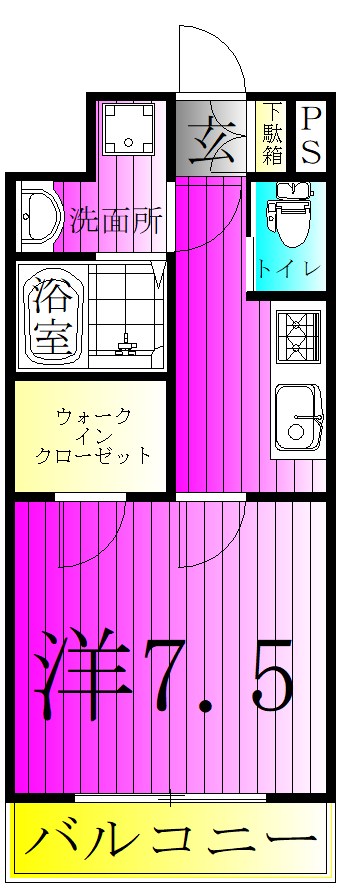 ピアンターレＭ 208号室 間取り