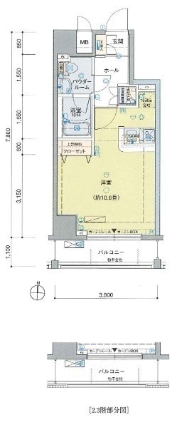 ヴェルト南千住 間取り図