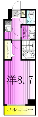 アルコバレーノお花茶屋 間取り図