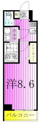 アルコバレーノお花茶屋 間取り図