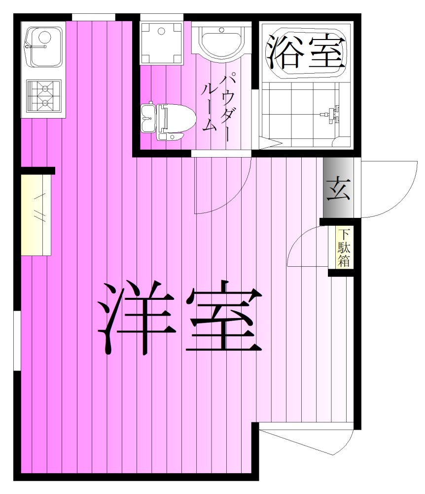 ルーエ亀有 間取り図