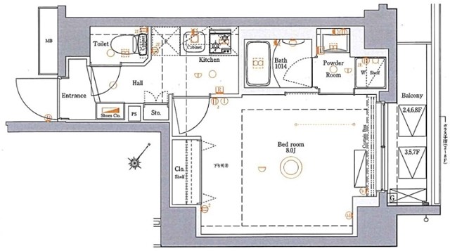 GROWS堀切菖蒲園AZ 間取り図