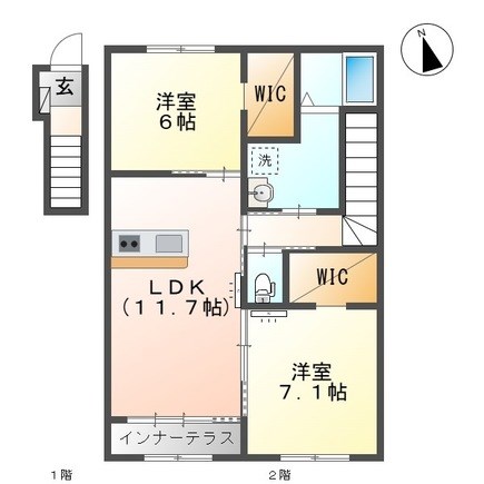 カーサ　ミルフィーユ 間取り