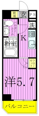 ライジングプレイス綾瀬二番館 間取り図
