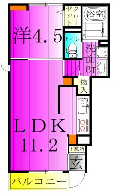 ヤングウッズ柏の葉Ⅰ 間取り