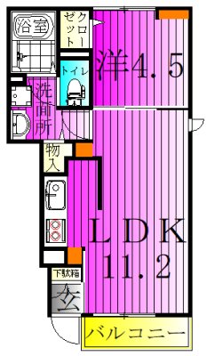 ヤングウッズ柏の葉Ⅰ 間取り