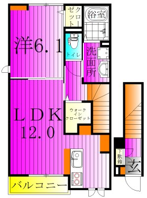 ヤングウッズ柏の葉Ⅰ 間取り