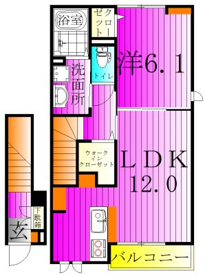 ヤングウッズ柏の葉Ⅰ 間取り