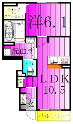 ヤングウッズ柏の葉Ⅱ 間取り