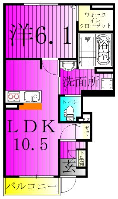 ヤングウッズ柏の葉Ⅱ 間取り