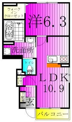 ヤングウッズ柏の葉Ⅱ 間取り