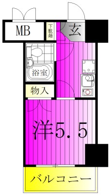 コンフォール小泉 303号室 間取り