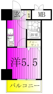 コンフォール小泉 404号室 間取り