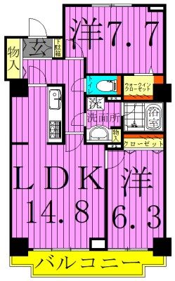 アコール北千住 間取り図