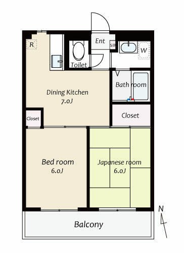 エクセルフラットⅢ 間取り図