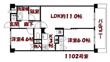 エンゼルハイム千住 間取り図