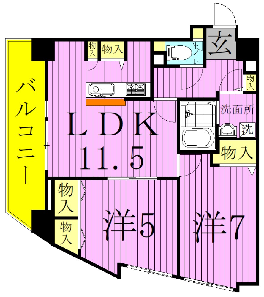フォーエレメンツ竹の塚 間取り図