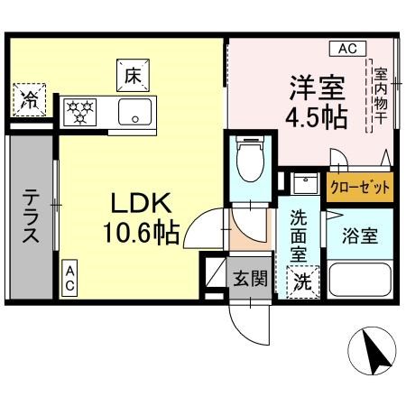 セレスティア皿沼 間取り図