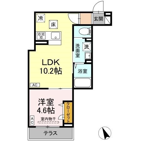 セレスティア皿沼 間取り図