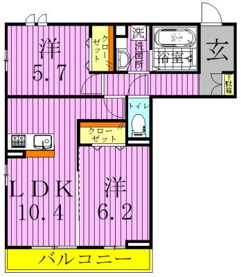 ファミユC 間取り図