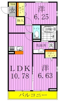 エルサンテ 間取り図