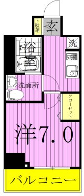 プレール・ドゥーク梅島 間取り図