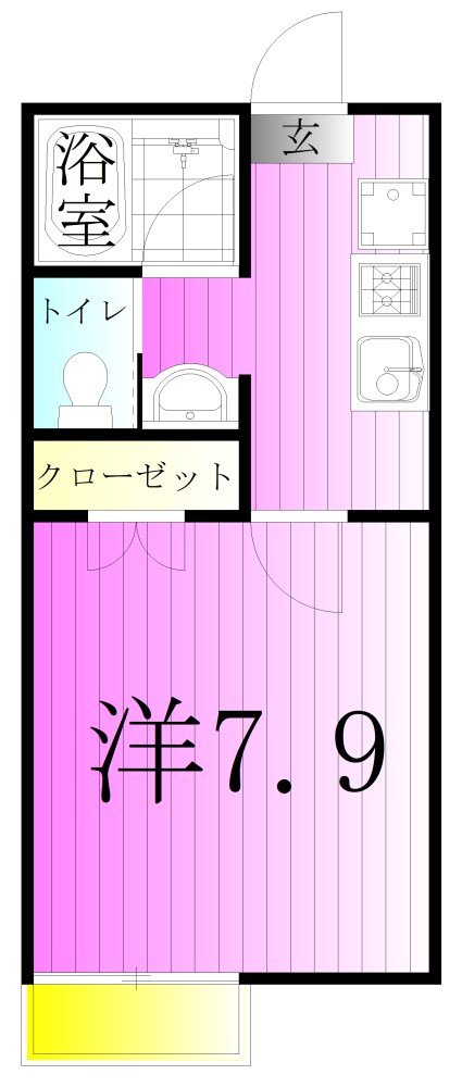 フォレストパークＢ 間取り図