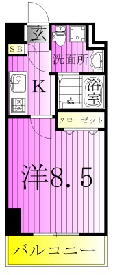 アルファコート西新井  間取り図