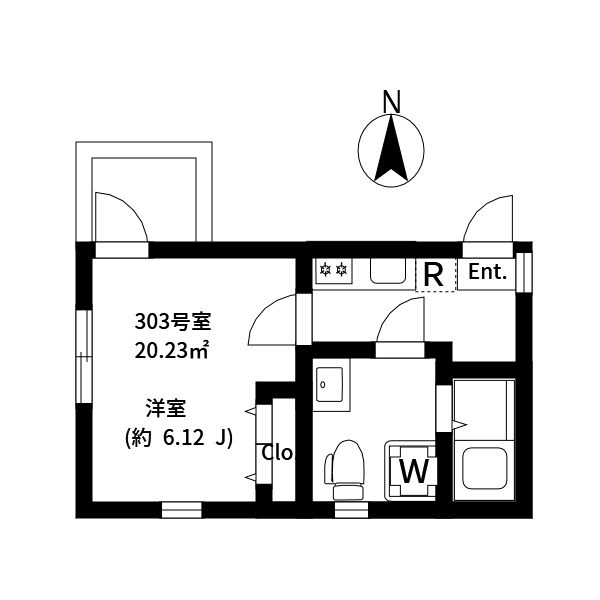 EXENTIA ROKUCHO 間取り図
