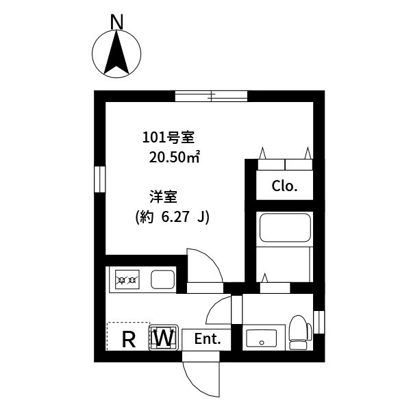 EXENTIA ROKUCHO 間取り図