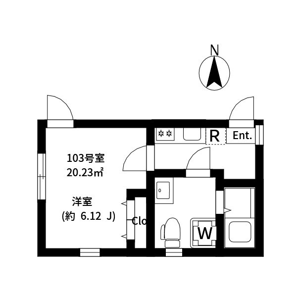 EXENTIA ROKUCHO 間取り図