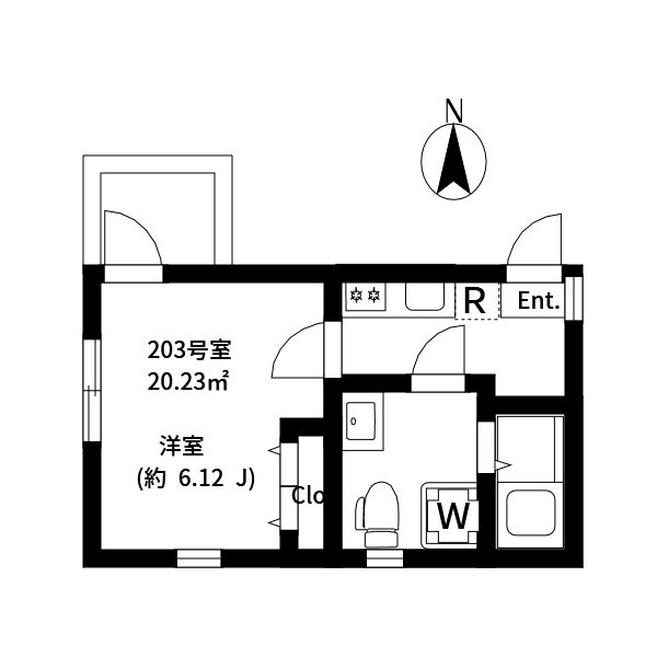 EXENTIA ROKUCHO 間取り図