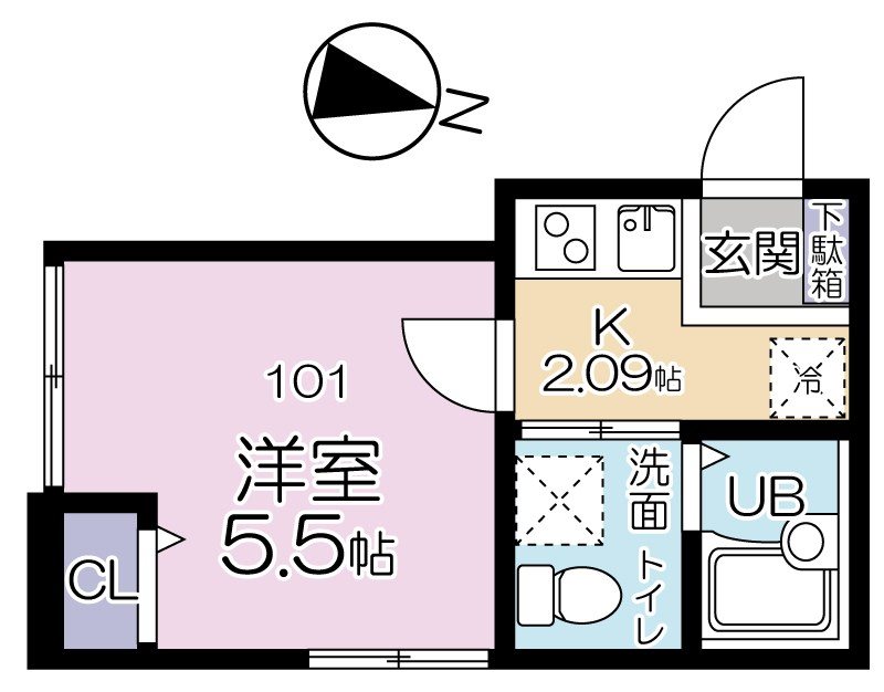 グランシャレー堀切Ⅱ 間取り図