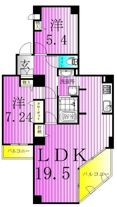 コンフィール西新井AP  間取り図
